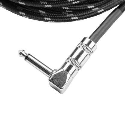 Gator GCWB-INS-10RABG Braided Instrument Cable | 10' | Black/Gray