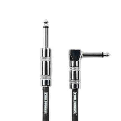 Gator GCWB-INS-10RABG Braided Instrument Cable | 10' | Black/Gray