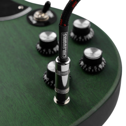 Gator GCWB-INS-20RABRD Braided Instrument Cable | 20' | Black/Red