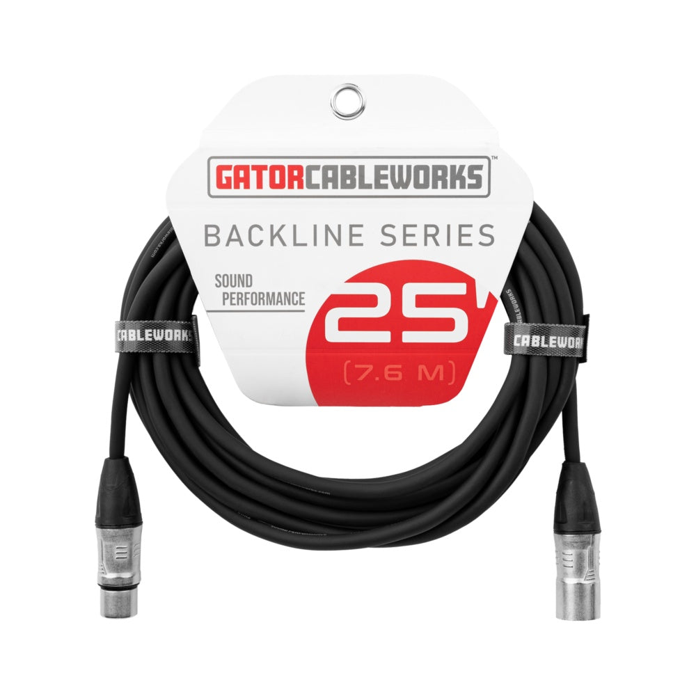 Gator GCWB-XLR-25 XLR Microphone Cable 25 Foot