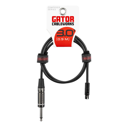 Gator GCWC-TA4F-3 Composer Straight Wireless Instrument Cable | 3'