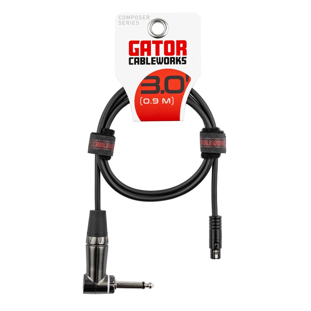 Gator GCWC-TA4F-3RA Composer RA Wireless Instrument Cable | 3'