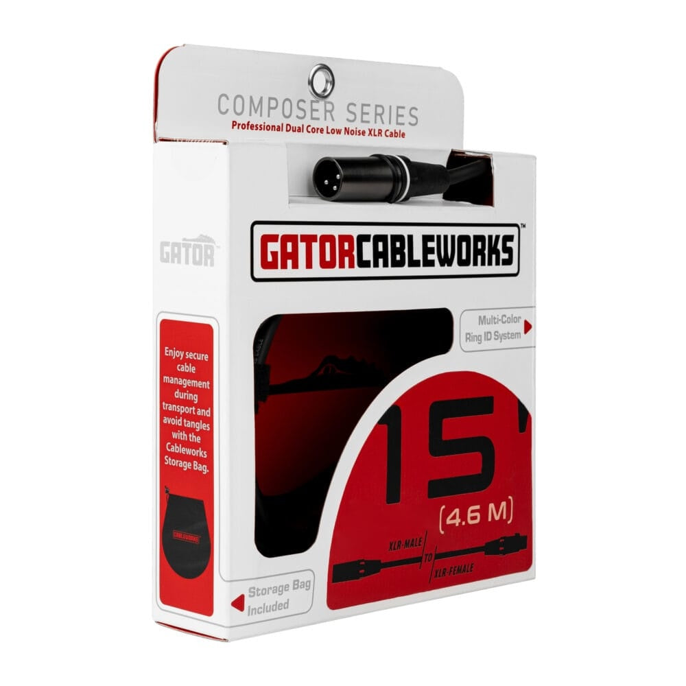 Gator Composer XLR Microphone Cable | 15'