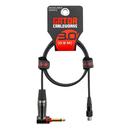 Gator GCWH-TA4F-3RAQT Headliner RA Wireless Instrument Cable | 3'