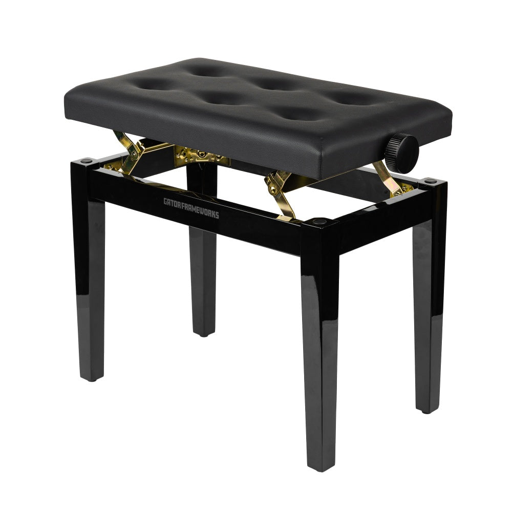 Gator GFW-KEYBENCH-HABK Deluxe Height Adjustable Piano Bench