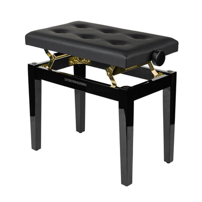 Gator GFW-KEYBENCH-HABK Deluxe Height Adjustable Piano Bench