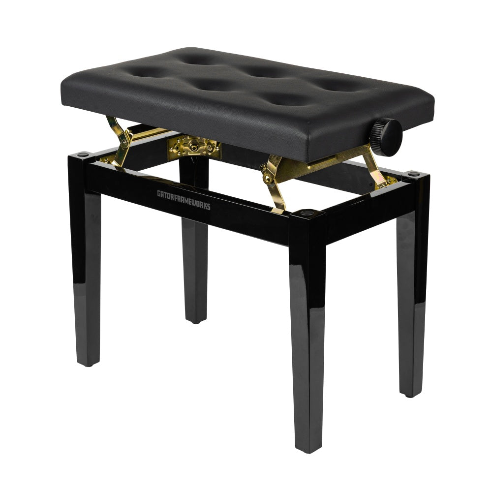 Gator GFW-KEYBENCH-HABK Deluxe Height Adjustable Piano Bench