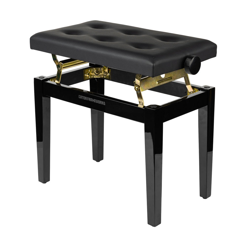 Gator GFW-KEYBENCH-HABK Deluxe Height Adjustable Piano Bench