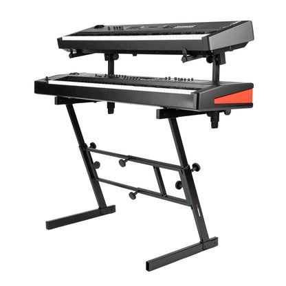 Gator GFW-KEY-Z2000 Adjustable Z-Style Keyboard Stand | 2-Tier