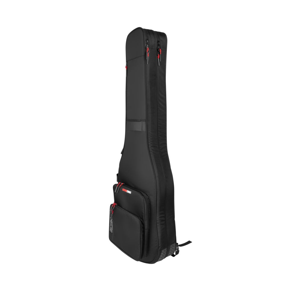 Gator G-ICONTTBASS-BLK Icon Take Two Series Dual Bass Guitar Travel Bag
