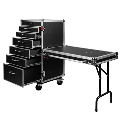 Gator GTOUR-WORKST7 Utility Drawer Case With Fold-Out Table