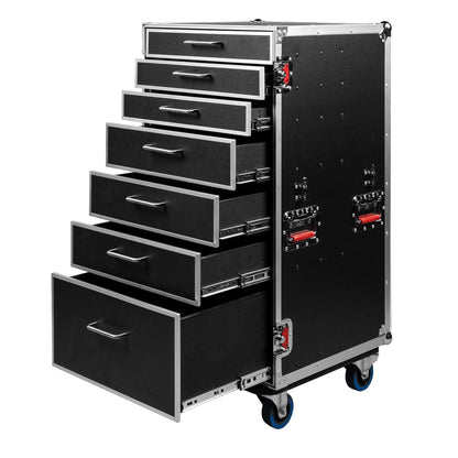 Gator GTOUR-WORKST7 Utility Drawer Case With Fold-Out Table