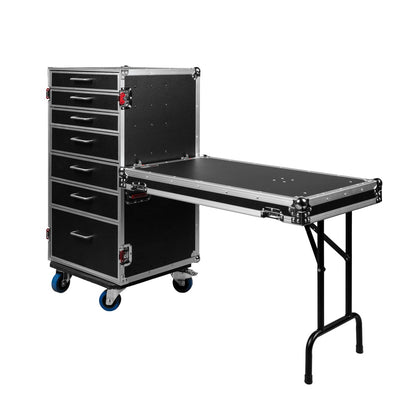 Gator GTOUR-WORKST7 Utility Drawer Case With Fold-Out Table