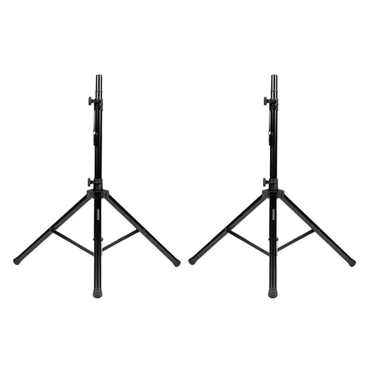 Gator RI-SPKRSTDSET-250-AL Aluminum Tripod Speaker Stand Set With Deluxe Bag