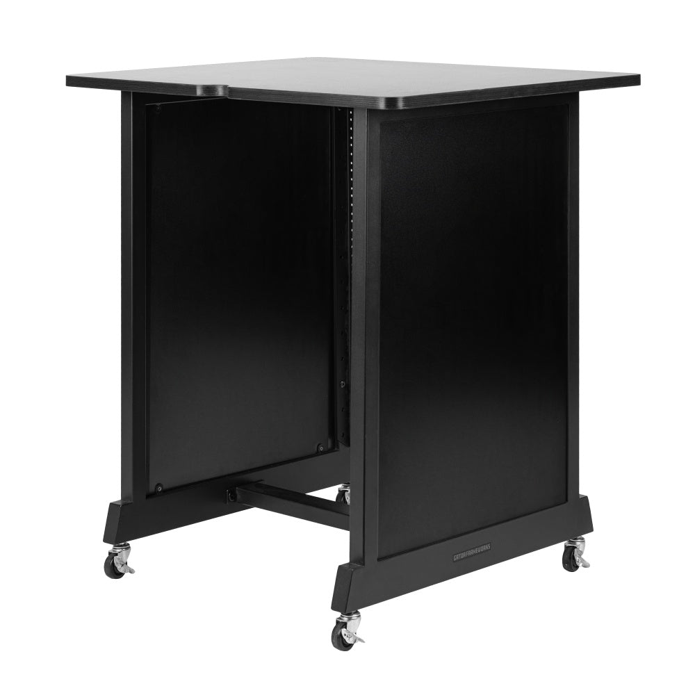 Gator RI-STRK-14U-BLK 14U Wood Rack Cabinet | Black
