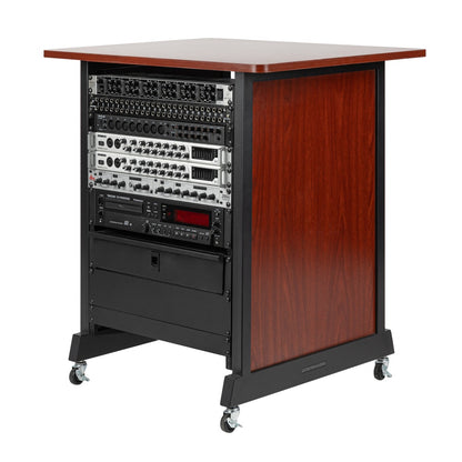 Gator RI-STRK-14U-CH 14U Wood Rack Cabinet | Cherry
