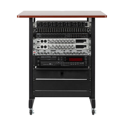 Gator RI-STRK-14U-CH 14U Wood Rack Cabinet | Cherry