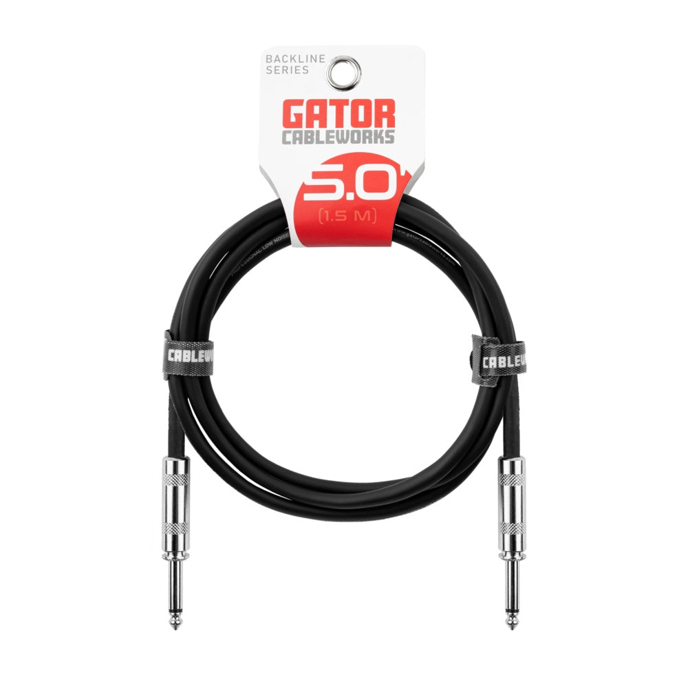 Gator Backline Straight Instrument Cable | 5'