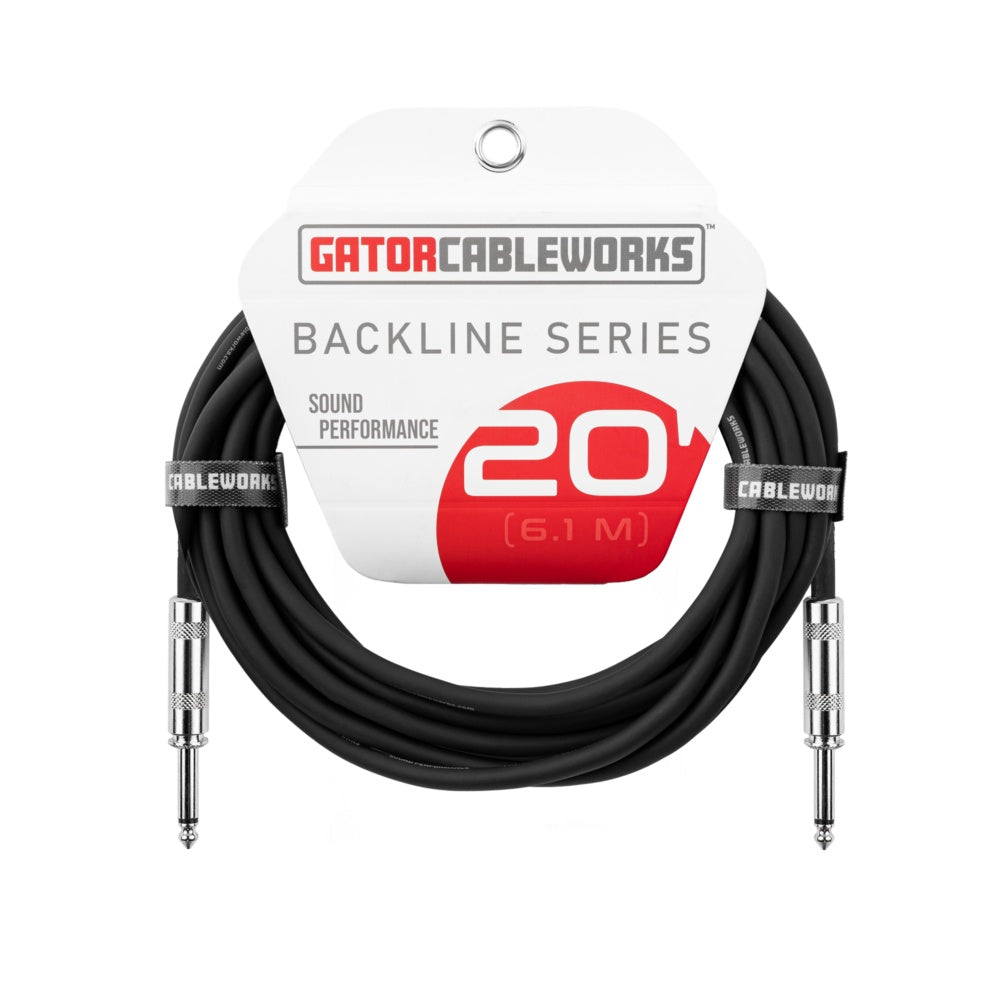 Gator Backline Straight Instrument Cable | 20'