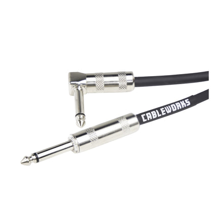 Gator Backline Straight To Right Angle Instrument Cable | 20'