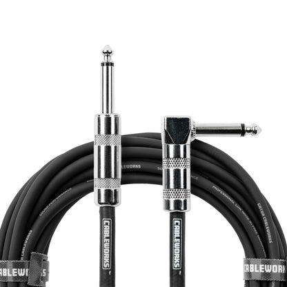 Gator Backline Straight To Right Angle Instrument Cable | 30'