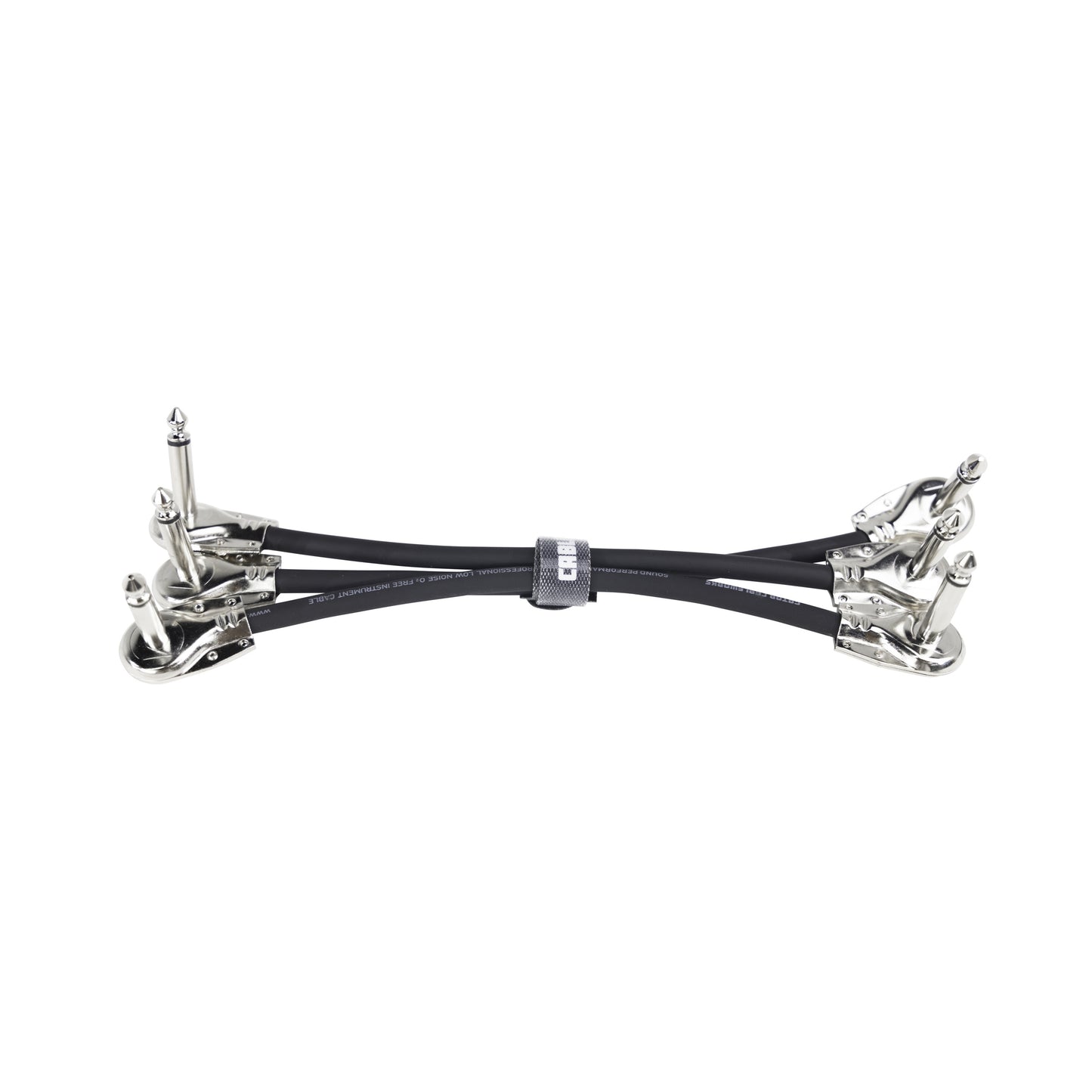 Gator GCWB-INS-6INRA3PK Backline Right Angle Instrument Patch Cable 6" | 3-Pack