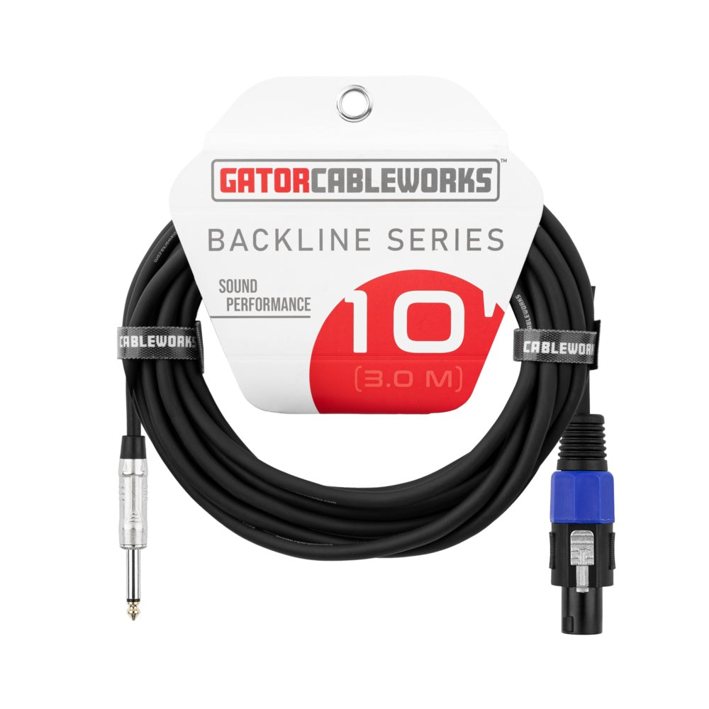 Gator Backline TS To Twist Lock Speaker Cable | 10'