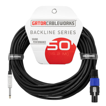 Gator Backline TS To Twist Lock Speaker Cable | 50'
