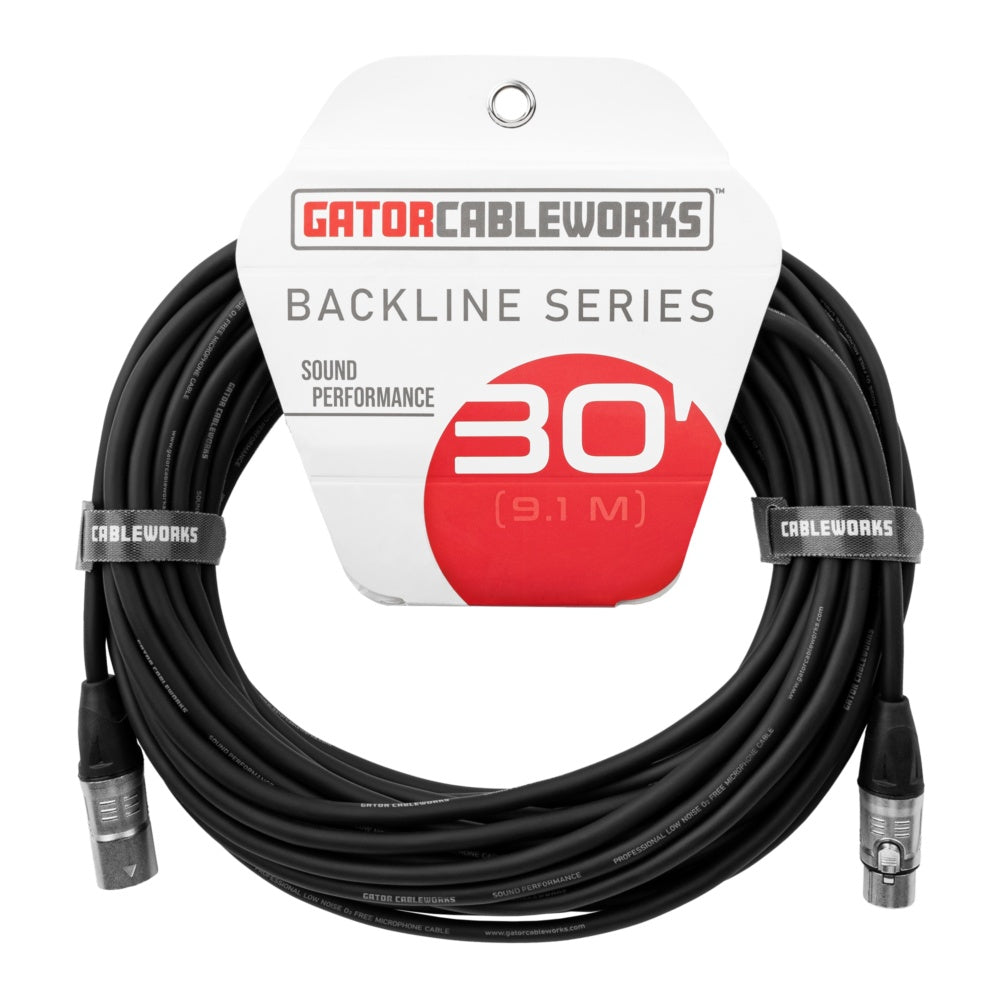 Gator Backline XLR Microphone Cable | 30'