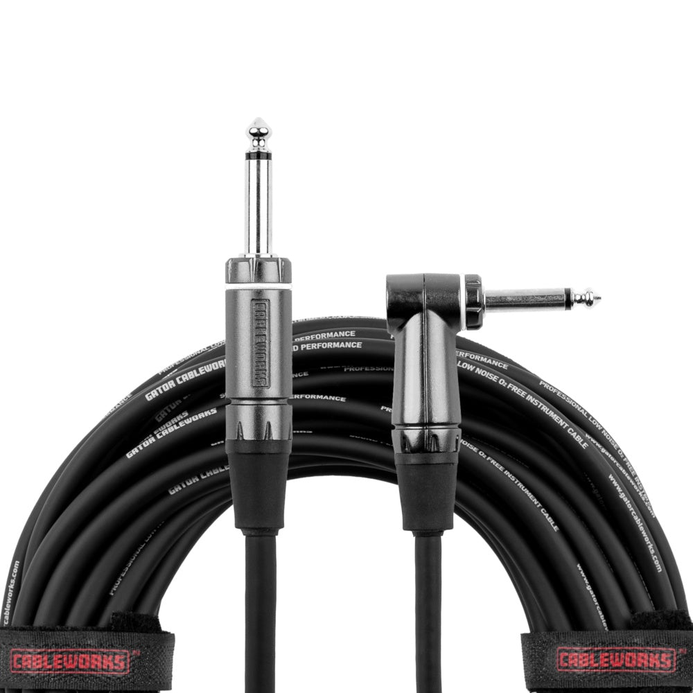 Gator Composer Straight To Right Angle Instrument Cable | 20'