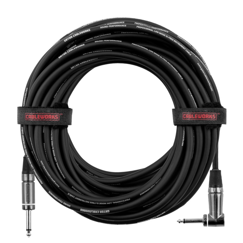 Gator Composer Straight To Right Angle Instrument Cable | 30'