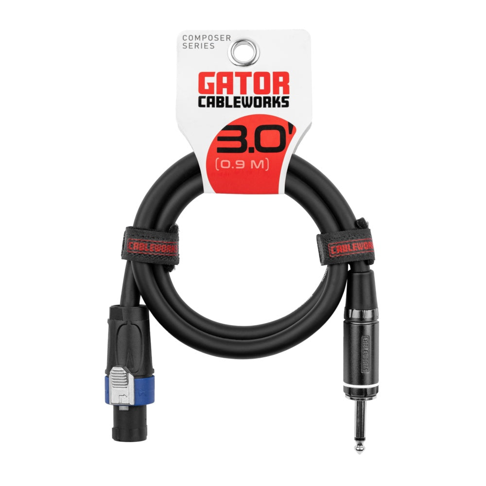 Gator Composer TS To Twist Lock Speaker Cable | 3'