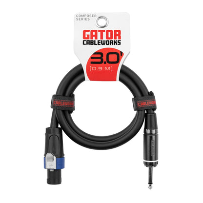 Gator Composer TS To Twist Lock Speaker Cable | 3'
