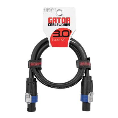 Gator Composer Twist Lock Speaker Cable | 3'