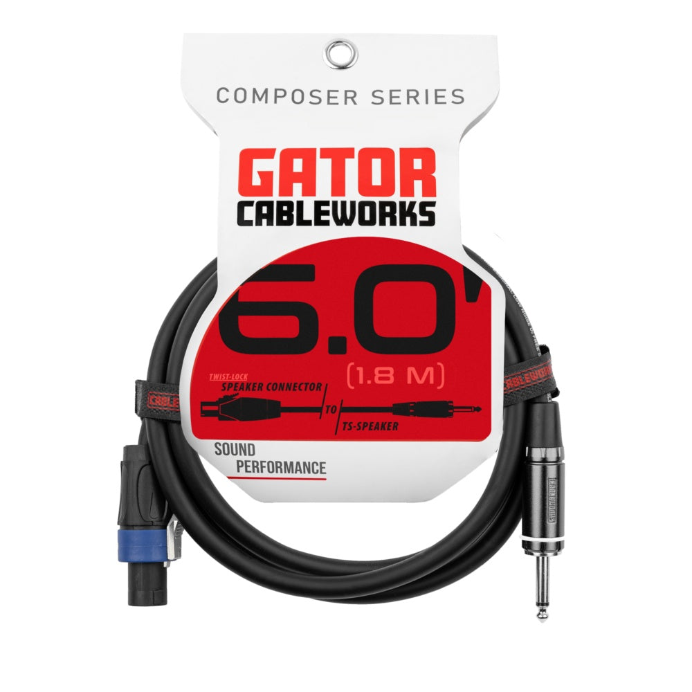 Gator Composer TS To Twist Lock Speaker Cable | 6'