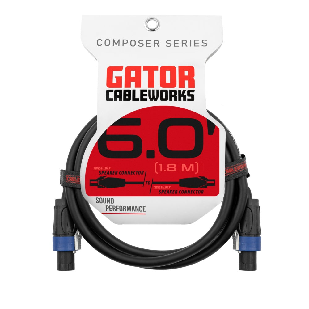Gator Composer Twist Lock Speaker Cable | 6'