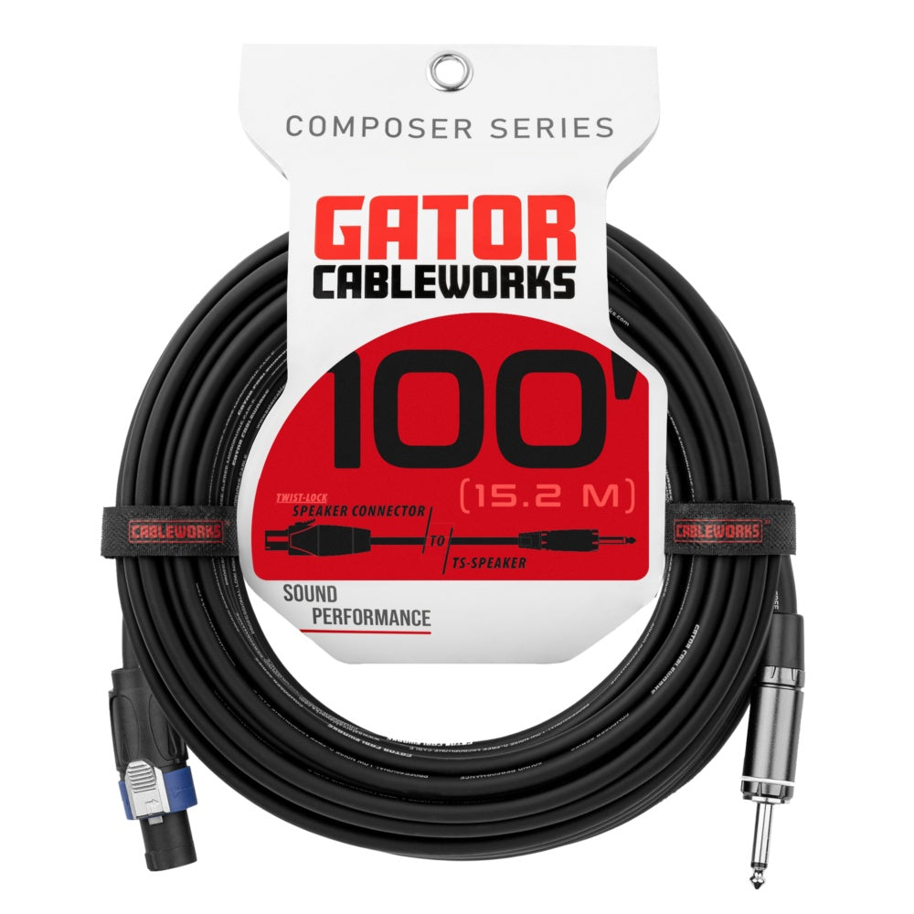 Gator Composer TS To Twist Lock Speaker Cable | 100'