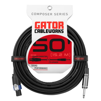 Gator Composer TS To Twist Lock Speaker Cable | 50'