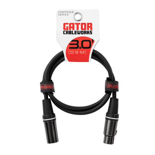 Gator GCWC-XLR-03 XLR Microphone Cable 3 Foot