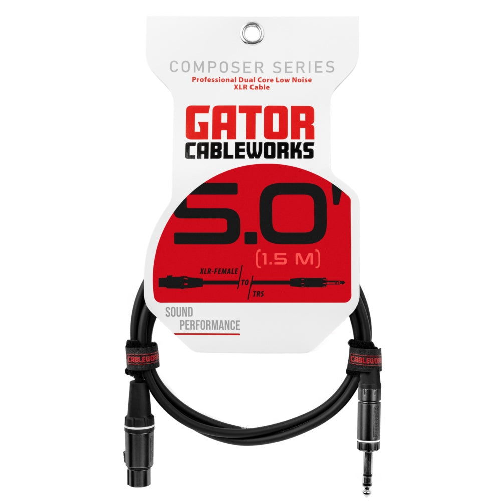 Gator Composer XLR Female To TRS Cable | 5'
