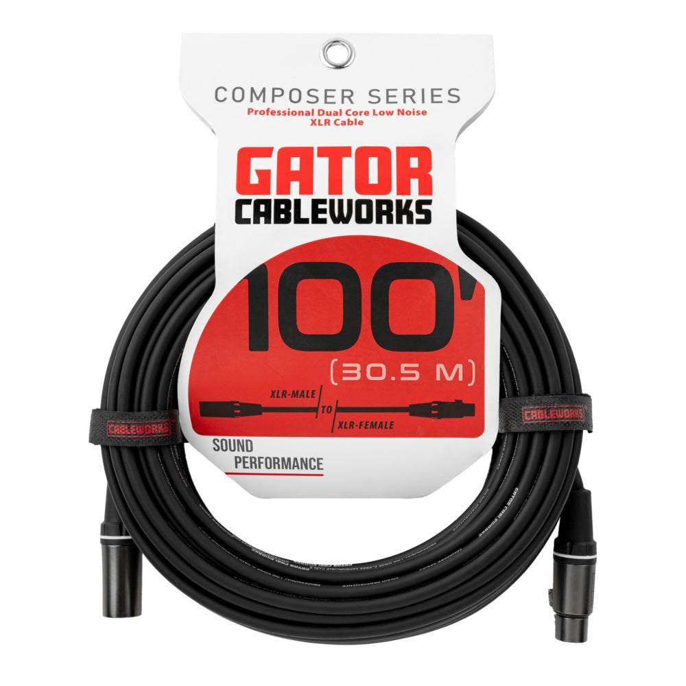 Gator GCWC-XLR-100 XLR Microphone Cable 100 Foot