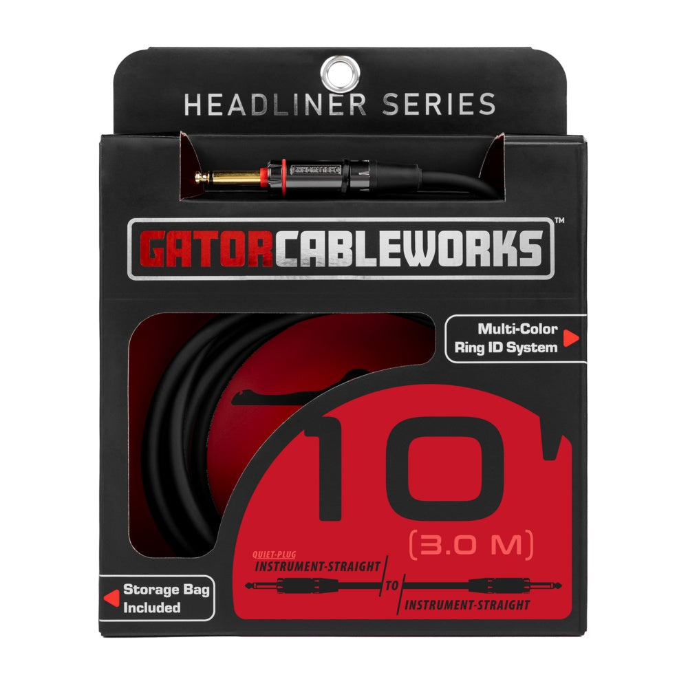 Gator Cableworks Straight Quiet Instrument Cable | 10'