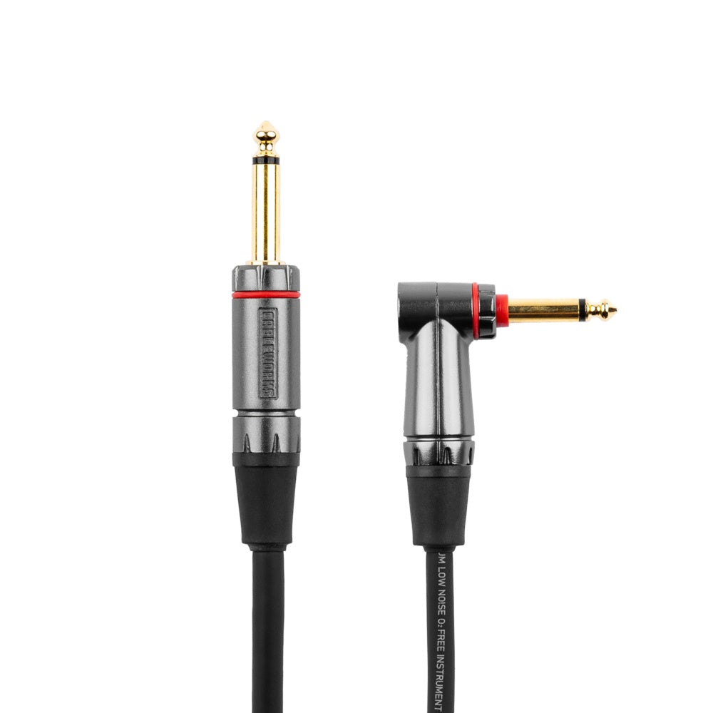 Gator Cableworks Straight To Right Angle Quiet Instrument Cable | 10'