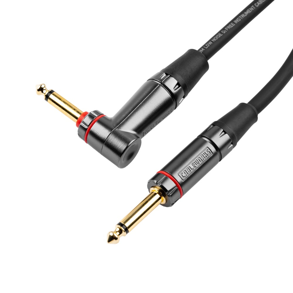 Gator Cableworks Straight To Right Angle Quiet Instrument Cable | 20'