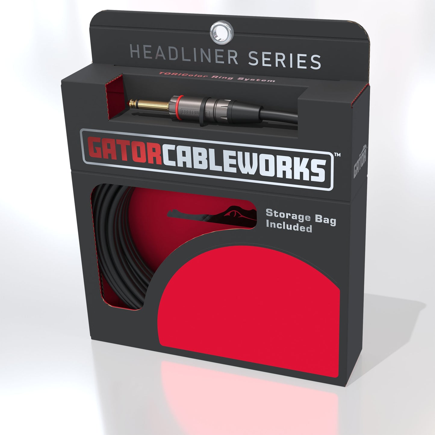 Gator GCWH-INS-6INRA Composer Right Angle Instrument Patch Cable 6" | 1-Pack
