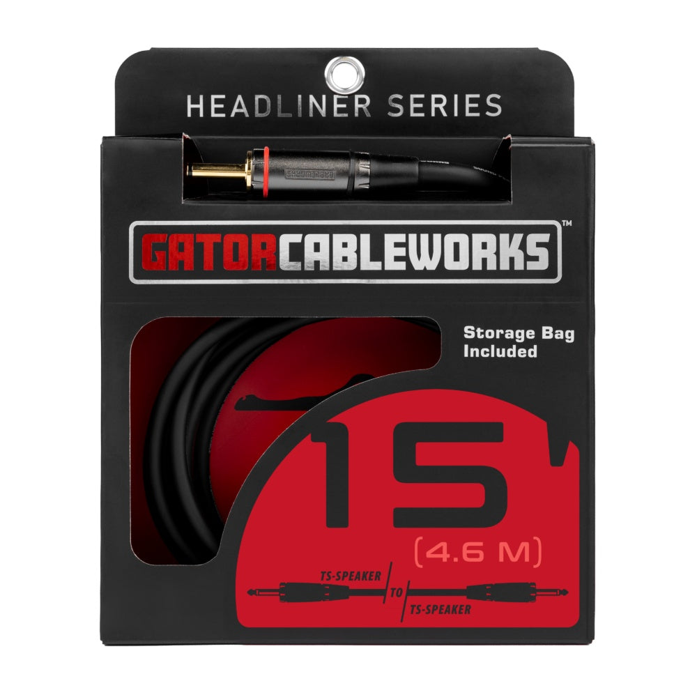 Gator Cableworks TS Speaker Cable | 15'