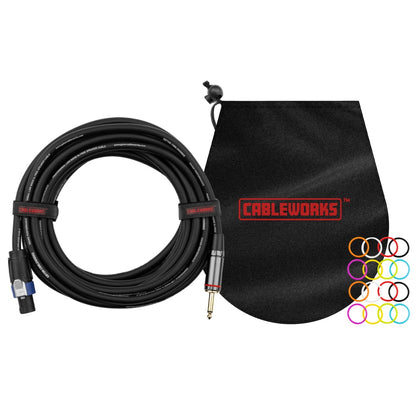 Gator Cableworks TS To Twist Lock Speaker Cable | 15'