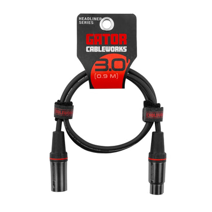 Gator Cableworks XLR Microphone Cable | 3'