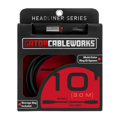 Gator Cableworks XLR Microphone Cable | 10'