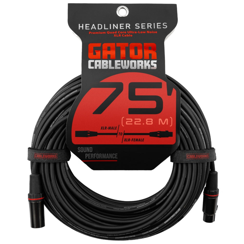 Gator Cableworks XLR Microphone Cable | 75'